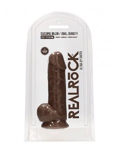 Realistyczne Dildo Silicone With Balls - 21,6 Cm - Brown - Dilda realistyczne - 1 2