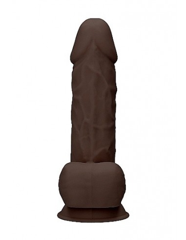 Realistyczne Dildo Silicone With Balls - 21,6 Cm - Brown - Dilda realistyczne - 5