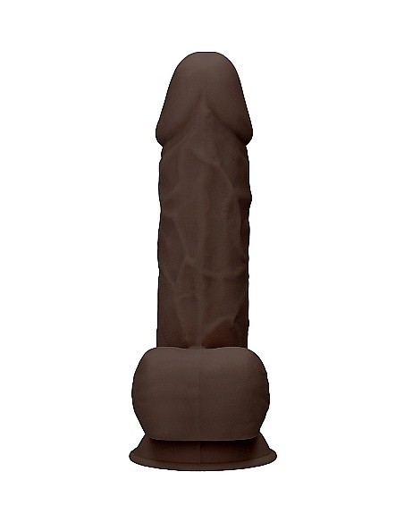 Realistyczne Dildo Silicone With Balls - 21,6 Cm - Brown - Dilda realistyczne - 5