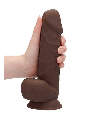 Realistyczne Dildo Silicone With Balls - 21,6 Cm - Brown - Dilda realistyczne - 1