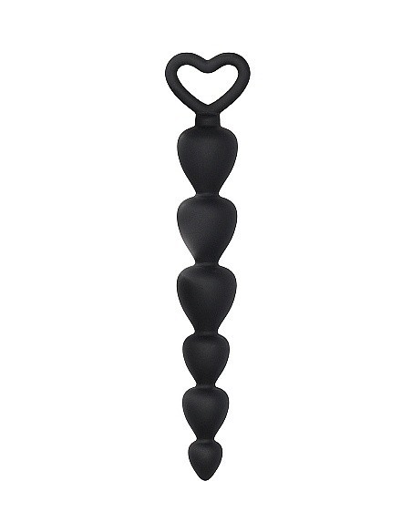 Kulki analne Silicone Anal Beads - Black - Kulki analne, koraliki analne - 1