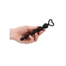 Kulki analne Silicone Anal Beads Black - silikonowe, 6 stopniowanych kul, długość wprowadzania 14,8 cm - 4
