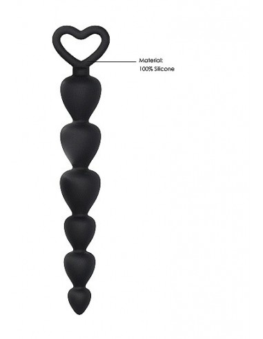 Kulki analne Silicone Anal Beads - Black - Kulki analne, koraliki analne - 5