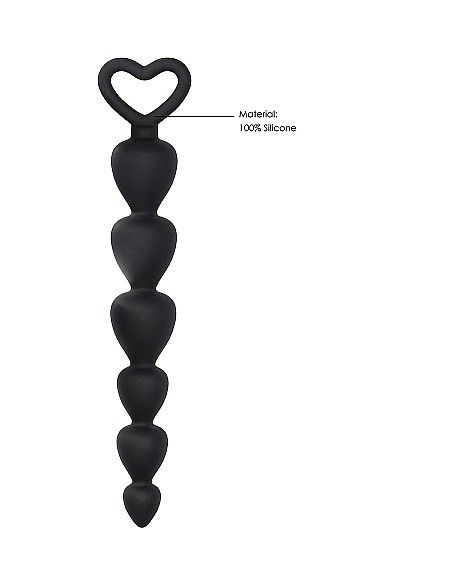 Kulki analne Silicone Anal Beads - Black - Kulki analne, koraliki analne - 5