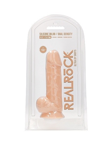 Realistyczne Dildo Silicone With Balls - 21,6 Cm - Flesh - Dilda realistyczne - 2