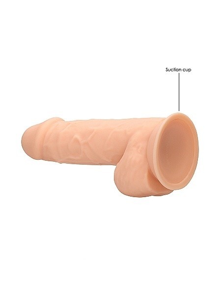 Realistyczne Dildo Silicone With Balls - 21,6 Cm - Flesh - Dilda realistyczne - 7