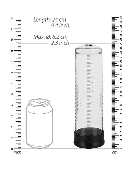 Pompka Erekcyjna Do Penisa Extreme Power Rechargeable Auto Pump - Transparent - Pompki erekcyjne i powiększające penisa - 3