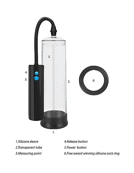Pompka Erekcyjna Do Penisa Extreme Power Rechargeable Auto Pump - Transparent - Pompki erekcyjne i powiększające penisa - 14