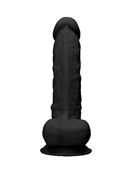 Realistyczne Dildo Silicone With Balls - 22,8 Cm - Black - Dilda realistyczne - 5