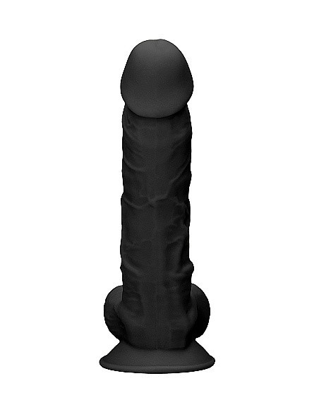 Realistyczne Dildo Silicone With Balls - 22,8 Cm - Black - Dilda realistyczne - 6