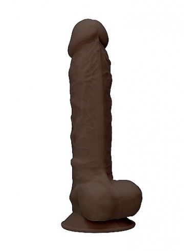 Realistyczne Dildo Silicone With Balls - 22,8 Cm - Brown - Dilda realistyczne - 3