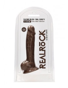 Realistyczne Dildo Silicone With Balls - 22,8 Cm - Brown - Dilda realistyczne - 1 2