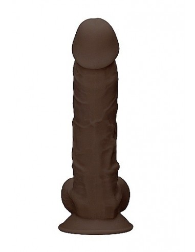 Realistyczne Dildo Silicone With Balls - 22,8 Cm - Brown - Dilda realistyczne - 6