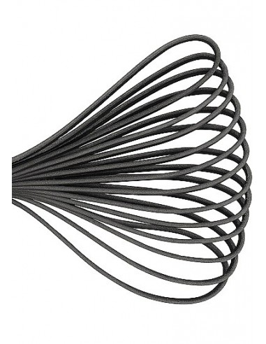 Packa do klapsów Wooden Handle Belt Whip Flogger Leather - Black - Baty, pejcze i packi - 7