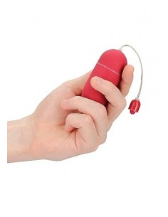Wibrujące jajeczko 10 Speed Vibrating Egg - Red - Kulki Gejszy i Jajeczka Wibrujące - 1
