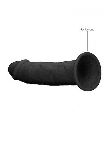 Realistyczne Dildo Silicone Without Balls - 15,3 Cm - Black - Dilda realistyczne - 7