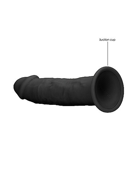 Realistyczne Dildo Silicone Without Balls - 15,3 Cm - Black - Dilda realistyczne - 7