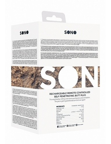 Wibrujący korek analny NO. 81 - Rechargeable Remote Controlled Self Penetrating Butt Pl - Kulki i korki analne wibrujące - 3