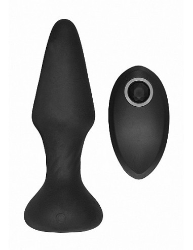 Wibrujący korek analny NO. 81 - Rechargeable Remote Controlled Self Penetrating Butt Pl - Kulki i korki analne wibrujące - 5
