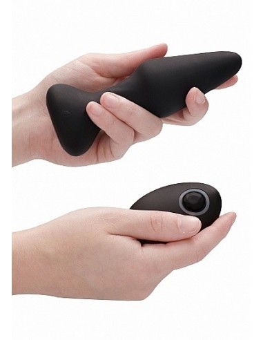 Wibrujący korek analny NO. 81 - Rechargeable Remote Controlled Self Penetrating Butt Pl - Kulki i korki analne wibrujące - 8