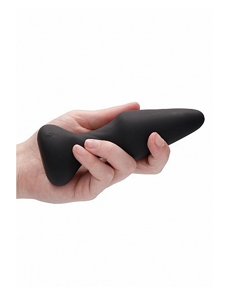 Wibrujący korek analny NO. 81 - Rechargeable Remote Controlled Self Penetrating Butt Pl - Kulki i korki analne wibrujące - 9