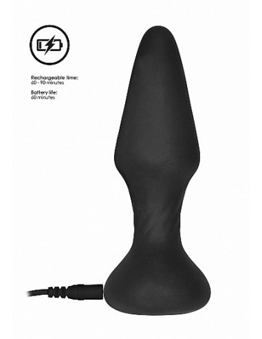 Wibrujący korek analny NO. 81 - Rechargeable Remote Controlled Self Penetrating Butt Pl - Kulki i korki analne wibrujące - 11