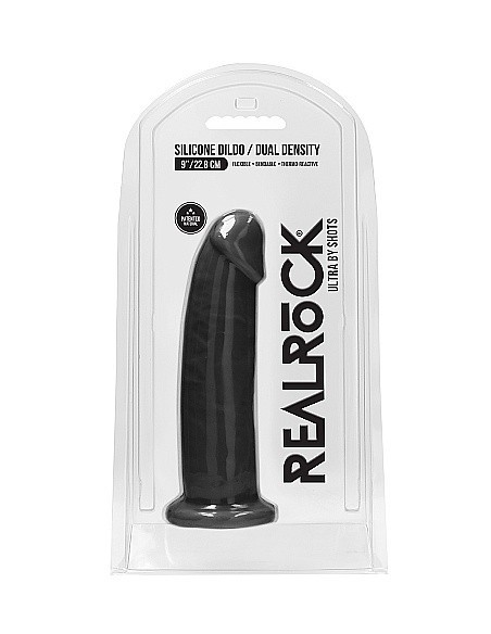 Realistyczne Dildo Silicone Without Balls - 22,8 Cm - Black - Dilda realistyczne - 2