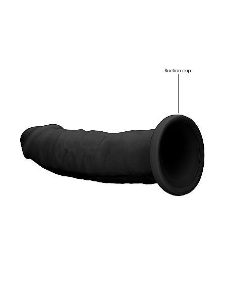 Realistyczne Dildo Silicone Without Balls - 22,8 Cm - Black - Dilda realistyczne - 7