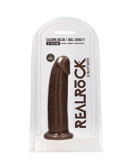 Realistyczne Dildo Silicone Without Balls - 22,8 Cm - Brown - Dilda realistyczne - 2