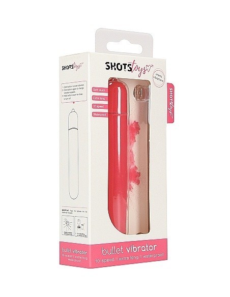 Wibrator Bullet Vibrator - Extra Long - Pink - Wibratory Klasyczne - 2