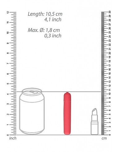 Wibrator Bullet Vibrator - Extra Long - Pink - Wibratory Klasyczne - 3