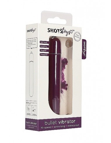 Wibrator Bullet Vibrator - Extra Long - Purple - Wibratory Klasyczne - 2