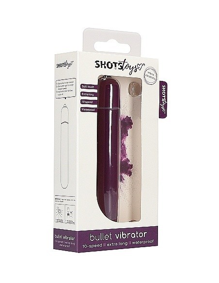 Wibrator Bullet Vibrator - Extra Long - Purple - Wibratory Klasyczne - 2