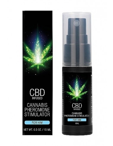 Feromony dla mężczyzn CBD Cannabis 15ml - Lubrykanty, feromony i olejki do masażu CBD - 1