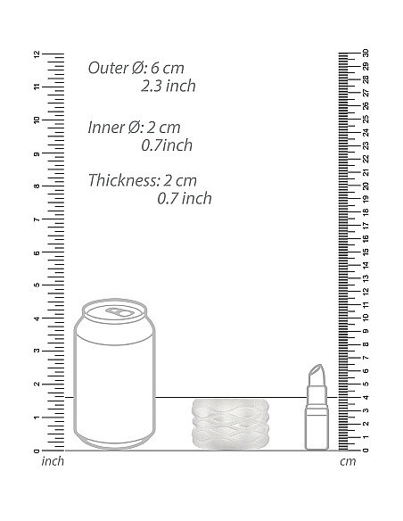 Masturbator N0. 93 - Reversible Bumper - Transparent - Masturbatory i Sztuczne pochwy - 3