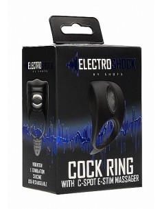 Pierścien erekcyjny wibrujący C-spot Massager - Czarny - Pierścienie erekcyjne wibrujące - 1 2