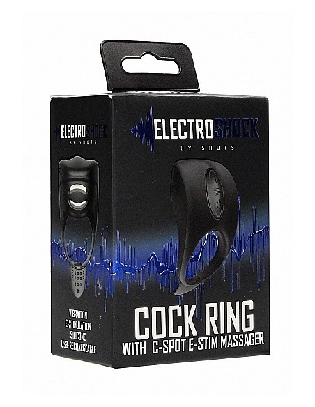 Pierścien erekcyjny wibrujący C-spot Massager - Czarny - Pierścienie erekcyjne wibrujące - 2