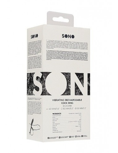 Pierścien erekcyjny wibrujący N0. 88 Rechargeable Czarny - Pierścienie erekcyjne wibrujące - 3