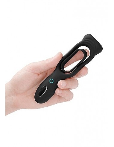 Pierścien erekcyjny wibrujący N0. 88 Rechargeable Czarny - Pierścienie erekcyjne wibrujące - 7