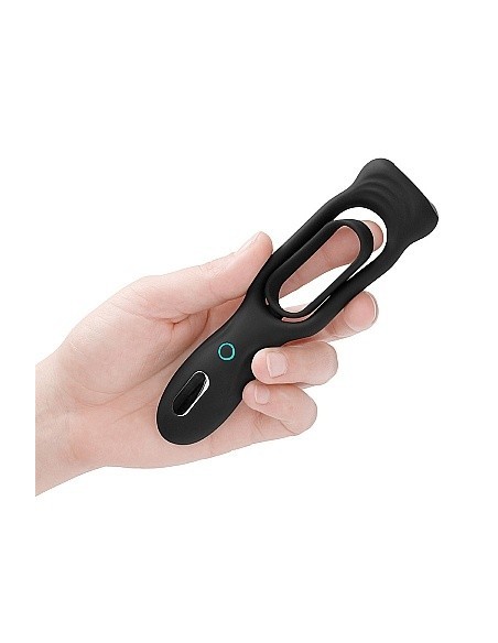 Pierścien erekcyjny wibrujący N0. 88 Rechargeable Czarny - Pierścienie erekcyjne wibrujące - 7