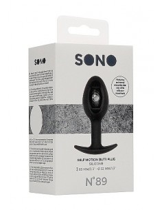 Korek analny zatyczka N0. 89 - Self Penetrating Butt Plug - Black - Korki analne silikonowe - 1 2