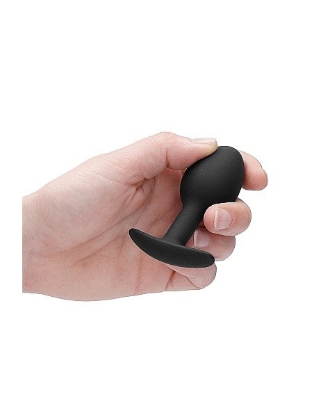 Korek analny zatyczka N0. 89 - Self Penetrating Butt Plug - Black - Korki analne silikonowe - 5