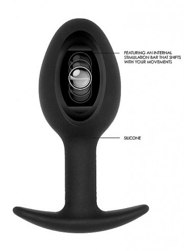 Korek analny zatyczka N0. 89 - Self Penetrating Butt Plug - Black - Korki analne silikonowe - 6