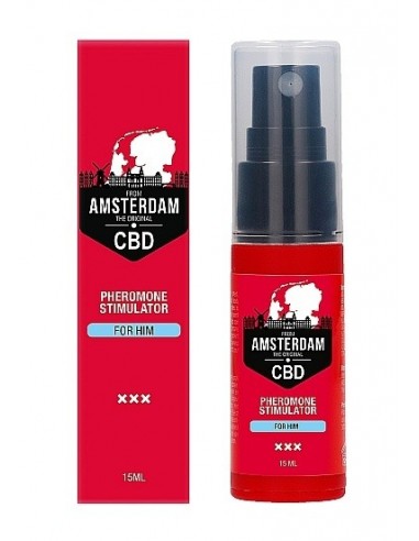 Feromony dla mężczyzn Original CBD Amsterdam 15ml - Lubrykanty, feromony i olejki do masażu CBD - 1