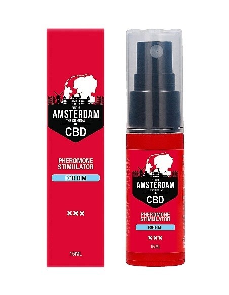 Feromony dla mężczyzn Original CBD Amsterdam 15ml - Lubrykanty, feromony i olejki do masażu CBD - 1