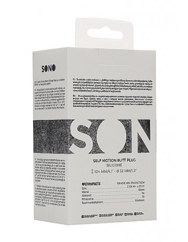 Korek analny zatyczka N0. 90 - Self Penetrating Butt Plug - Black - Korki analne silikonowe - 3