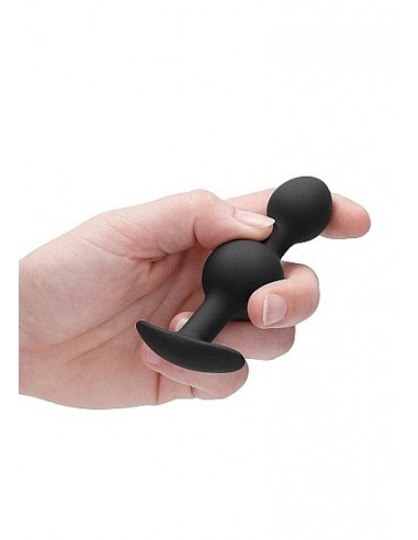 Korek analny zatyczka N0. 90 - Self Penetrating Butt Plug - Black - Korki analne silikonowe - 6