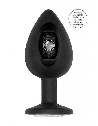 Korek analny zatyczka N0. 91 - Self Penetrating Butt Plug - Black - Korki analne silikonowe - 1