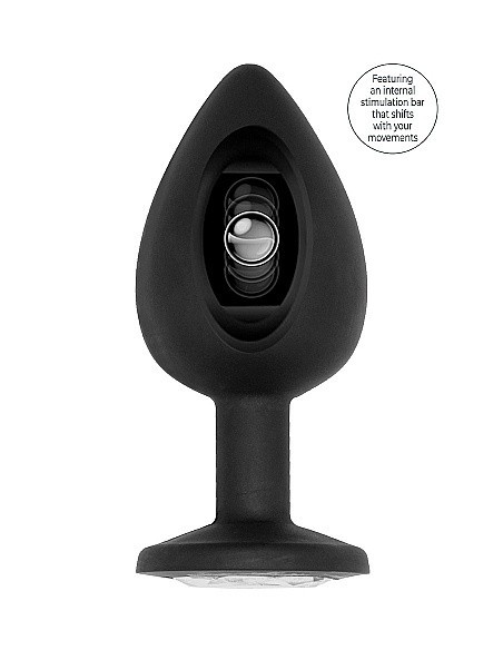Korek analny zatyczka N0. 91 - Self Penetrating Butt Plug - Black - Korki analne silikonowe - 1