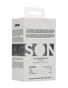 Korek analny zatyczka N0. 91 - Self Penetrating Butt Plug - Black - Korki analne silikonowe - 1 2